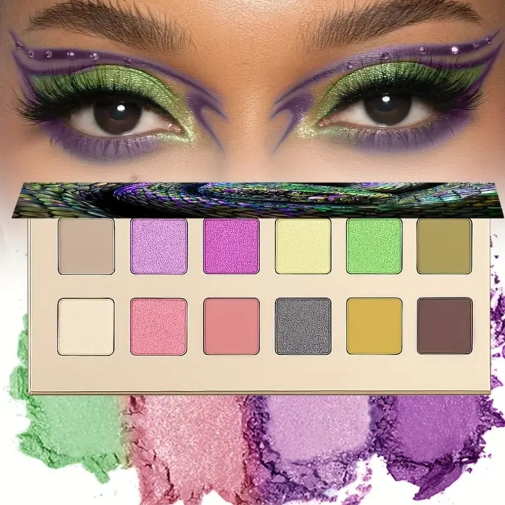 🆕️LIMITED EDITION 12 COLOR SERPENT HIGHLY PIGMENTED Y2K EYESHADOW PALETTE